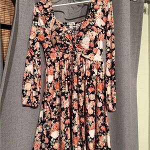 Floral Long Sleeve Dress